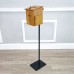 FixtureDisplays®MDF Donation Box Floor Stand Lobby Foyer Tithes & Offering Suggestion Collection Ballot Box 11065+10885